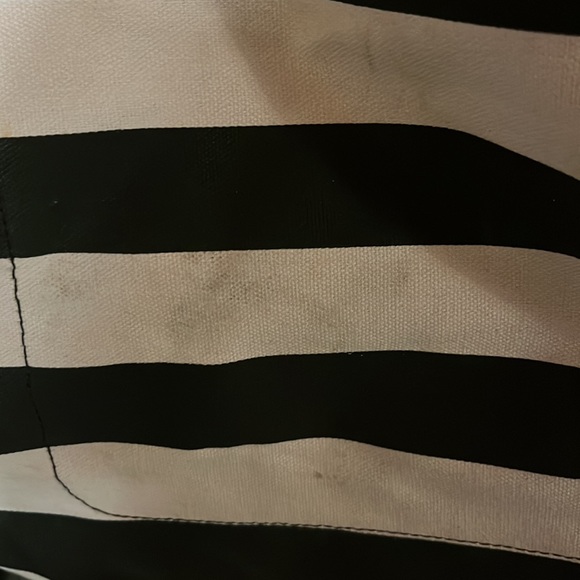 Victoria Secret large pink and black tote bag in used condition.  (See pictures) - Picture 3 of 5